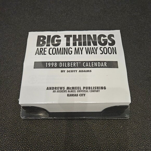 BRAND NEW DILBERT BIG THINGS ARE COMING MY WAY SOON 1998 CALENDAR BY SCOTT ADAMS - Picture 10 of 14